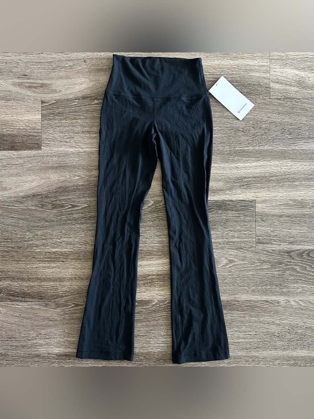 Lululemon Align Rib Mini Flare XShort Black High-Rise Flare Leggings Size US 4